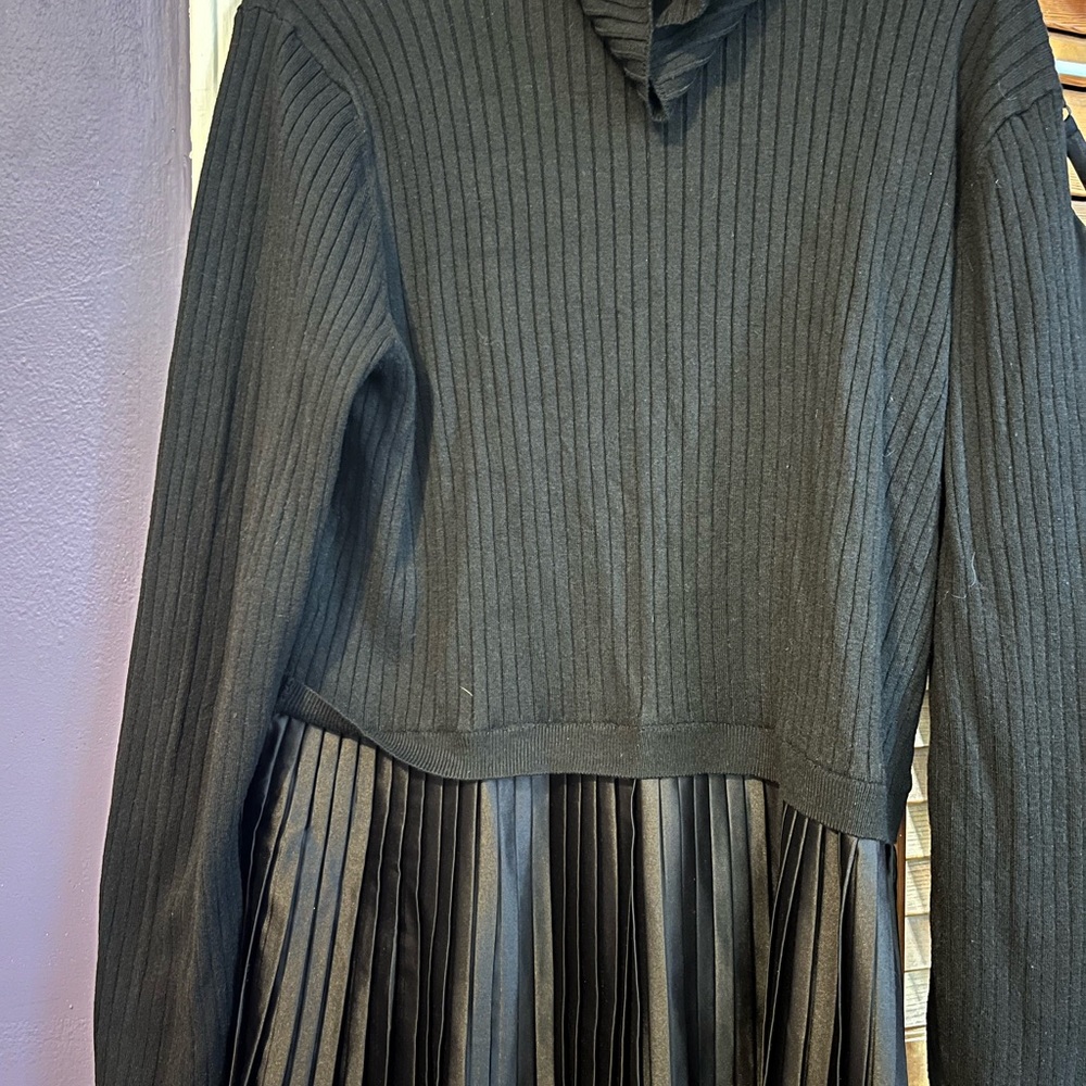 Nine West Black Ribbed Dress
